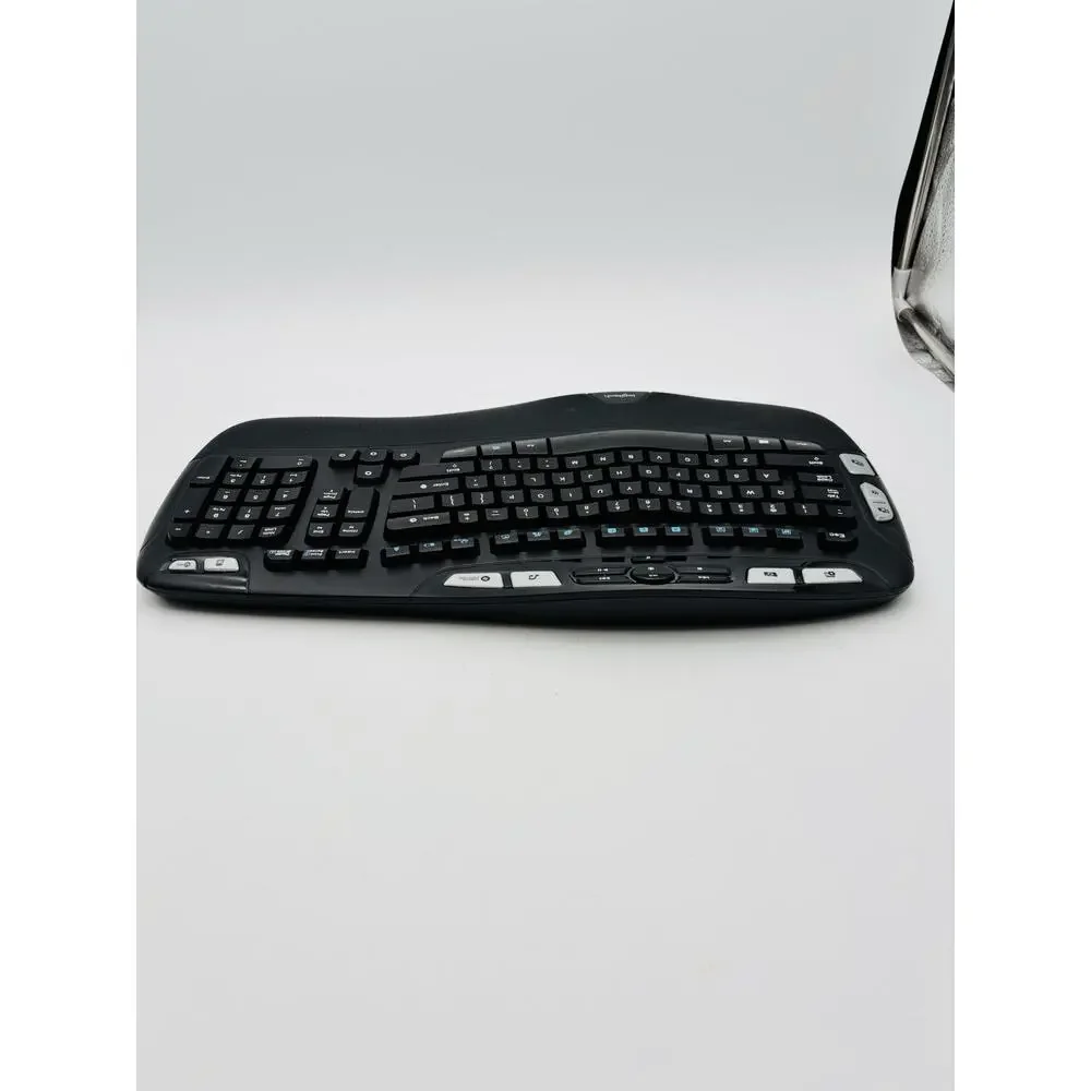 Logitech Wireless Comfort Wave Ergonomic Keyboard K350 - With Receiver/Dongle